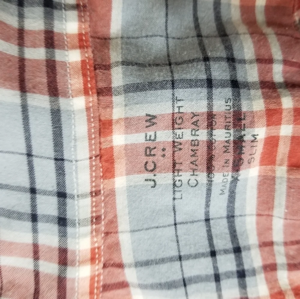 J. Crew plaid slim fit button down